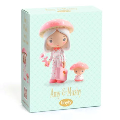 Anni �s Gombi, TINYLY �lomvil�g figura (DJECO, Amy and Mushy, 7,5 cm)
