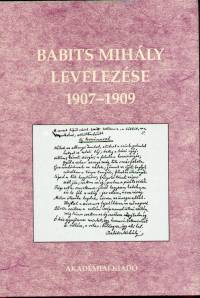 Babits Mihly levelezse 1907-1909