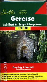 Gerecse - Szrliget s Zuppa krnyke turistatrkp