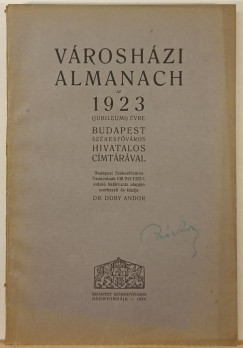Vroshzi almanach 1923 (jubileumi)