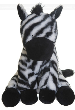 Stripes Zebra, cs�kos nagy 27 cm pl�ss  (Cutie Heads - Fresh Kid 3345)