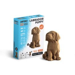 Labrador kiskutya 3D festhet� karton puzzle (Cartonic)