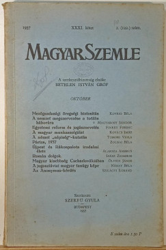 Magyar Szemle 1937. XXXI. k�tet 2. (122.) sz�m okt�ber