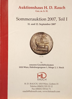 Sommerauktion 2007. Teil I-II.