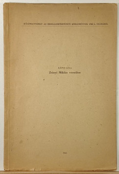 Képes Géza - Zrínyi Miklós verselése