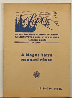 A Magas Ttra nyugati rsze 213-244. oldal