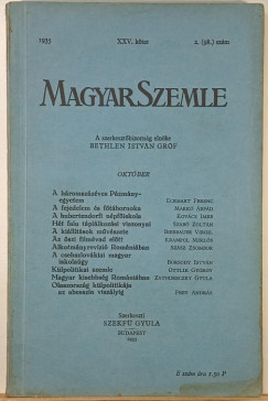 Magyar Szemle 1935. XXV. k�tet 2. (98.) sz�m okt�ber