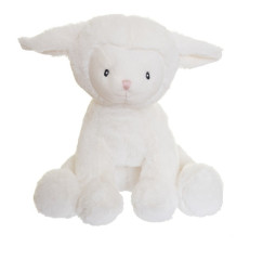Berta Bárány, fehér nagy 27 cm plüss (Cutie Heads - Fresh Kid 3335)