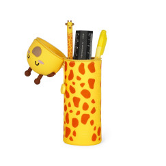 Zsir�f, 2 az 1-ben puha szilikon toll- �s ceruzatart� (LEGAMI - KAWAII)