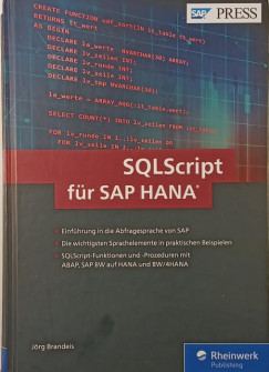 Jrg Brandeis - SQLScript fr SAP HANA