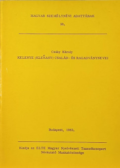 Kelenye (Klenany) csal�d- �s ragadv�nynevei