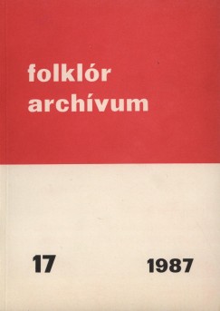 Folklr archvum 17. - 1987