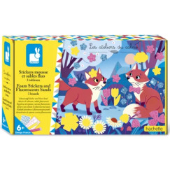 Fluoreszk�l� homokk�p k�sz�t� habmatric�kkal - Forest Friends kreat�v k�szlet +6 �ves kort�l