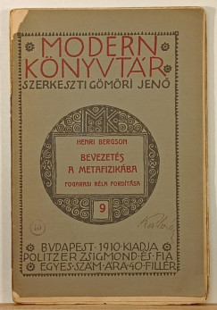 Henri Bergson - Bevezets a metafizikba