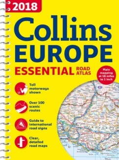 Eurpa atlasz (Collins Essential) - 2018