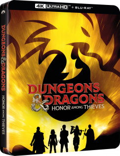 John Francis Daley - Jonathan Goldtsein - Dungeons & Dragons: Betyrbecslet - limitlt, fmdobozos vltozat (steelbook) - 4K UltraHD + BLU-RAY