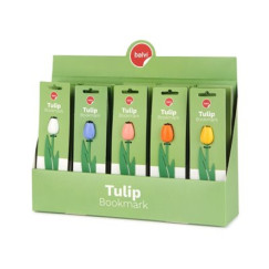 Tulipán könyvjelzők vegyes színekben