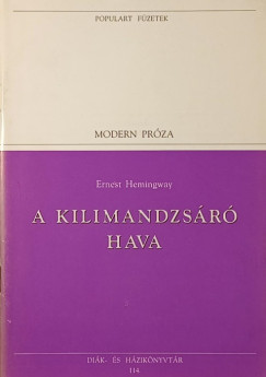 Ernest Hemingway - A Kilimandzsr hava