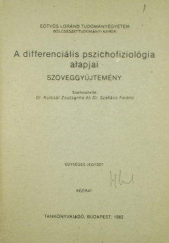 A differencilis pszichofiziolgia alapjai