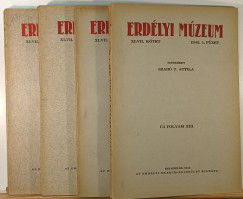 Erd�lyi M�zeum XLVII. k�tet 1942. 1-4. f�zet (teljes �vf.)