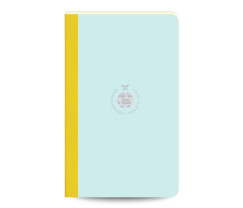 Flexbook Smartbook vonalas jegyzetf�zet � vil�gosk�k-z�ld, 13 � 21 cm, v�szongerinc� kivitelben