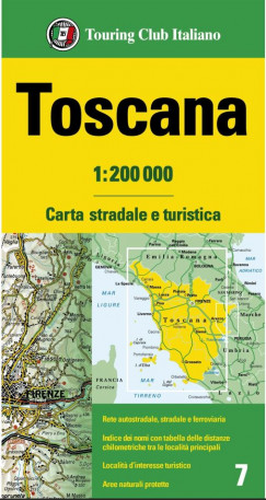 Toscana - Toszkna rgitrkp 1:200 000 - TCI