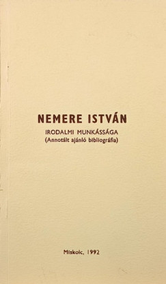 Nemere Istvn irodalmi munkssga