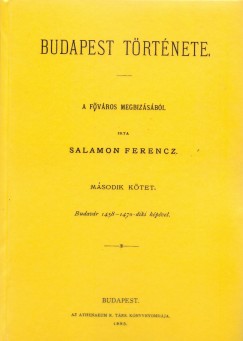 Salamon Ferenc - Buda-Pest trtnete II.