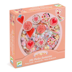 Sz�vek, �kszerk�sz�t� k�szlet  (DJECO, Oh! Les  Perles, pink)