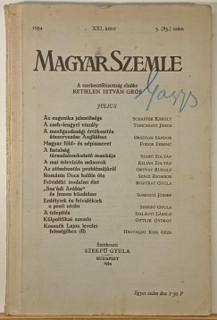 Magyar Szemle 1934. XXI. k�tet 3. (83.) sz�m j�lius