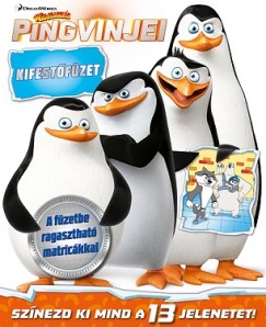 Madagaszkr pingvinjei - kifestfzet matrickkal