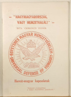 Csobnczi Elemr - "Nagymagyarorszg vagy nemzethall!"