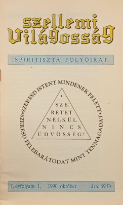 Szellemi Vilgossg I. vfolyam 1.