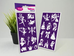 Fairies & Princesses Csill�mtetov�l�s Sablon k�szlet (TyToo - T�nd�rek �s Hercegn�k, 22 db/k�szlet)