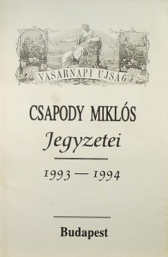 Csapody Mikls jegyzetei