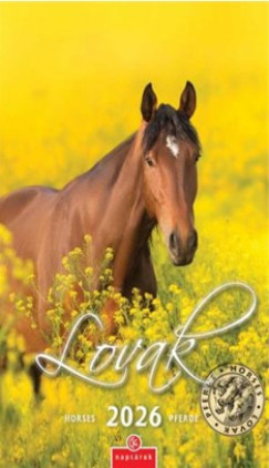 Lovak falinaptr - 21x32 cm - 2026