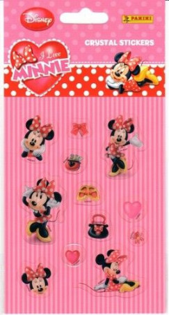 Disney I love Minnie - Crystal stickers - 12 darabos kristly matrick