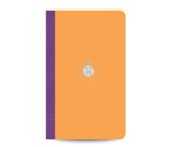 Flexbook Smartbook vonalas jegyzetf�zet � narancss�rga, 13 � 21 cm, v�szongerinc� kivitelben