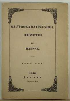 Libri Antikvár Könyv: Sajtószabadságról nézetei egy rabnak (Táncsics  Mihály) - 1984, 1520Ft