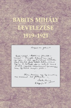 Babits Mihly levelezse 1919-1921