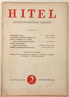 Hitel 1944. IX. �vfolyam 2. febru�r