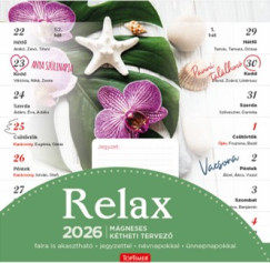 Relax - mgneses naptr 22x22 cm - 2026