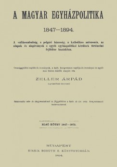 A magyar egyhzpolitika  1847-1894 I.