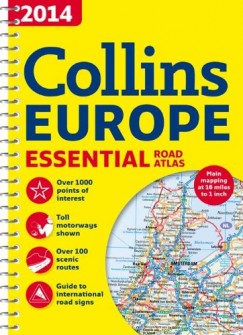 Eurpa atlasz (Collins Essential) 2014