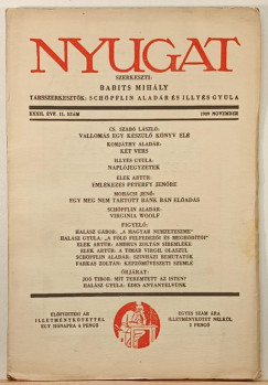 Nyugat XXXII. vf. 11. szm