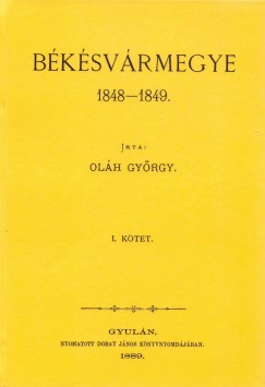 Bksvrmegye 1848-1849 I.