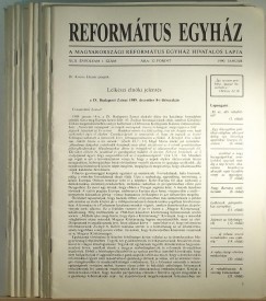 Dusicza Ferenc   (Szerk.) - Reformtus Egyhz XLII. vfolyam 1990 / 1-12.