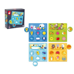 Az otthon, mem�ria �s p�ros�t� lott� j�t�k kicsiknek (Janod,J02620)