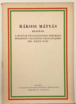 Rkosi Mtys beszde