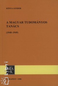 A Magyar Tudomnyos Tancs 1948-1949